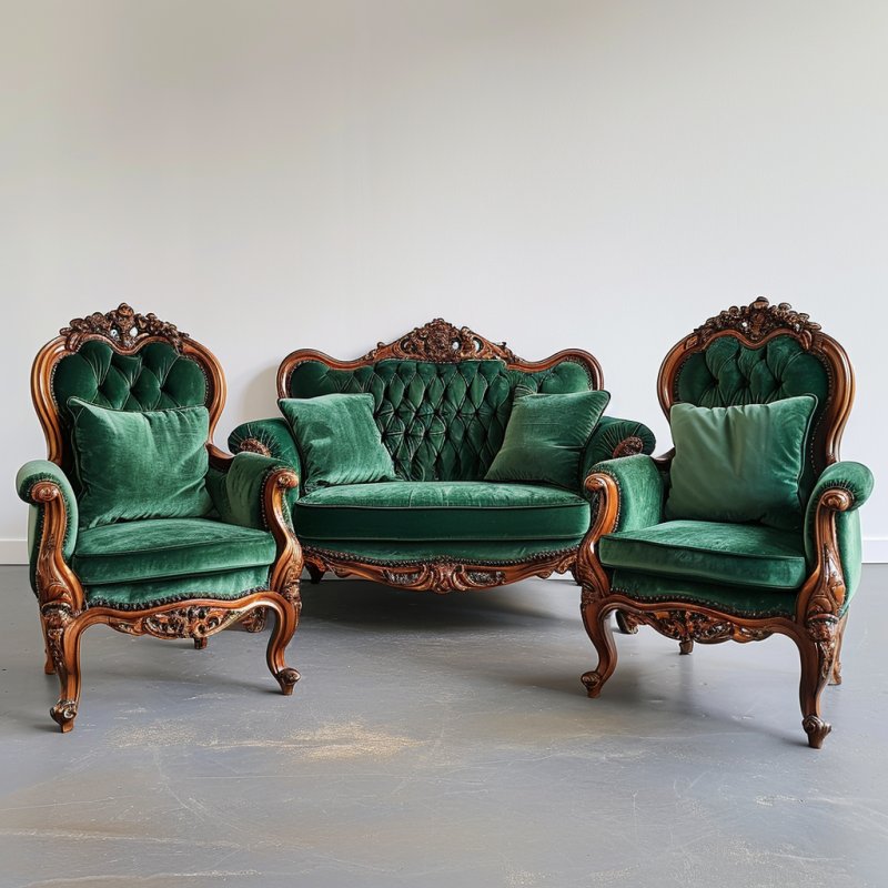 Sofa fotel antyk Ludwik