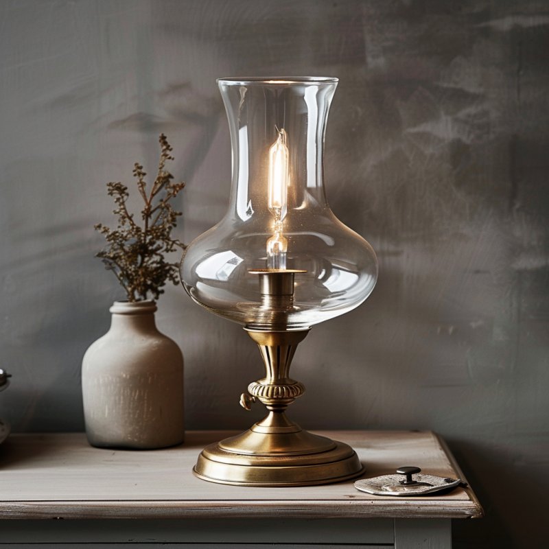 Lampa naftowa z końca XIX wieku