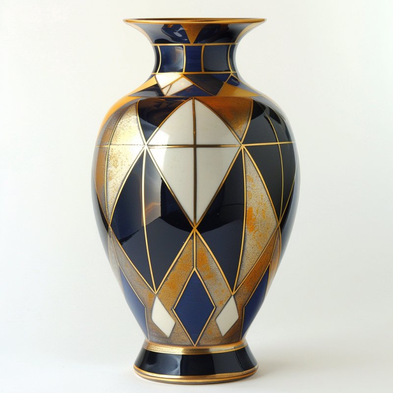Wazon ceramiczny w stylu Art Deco