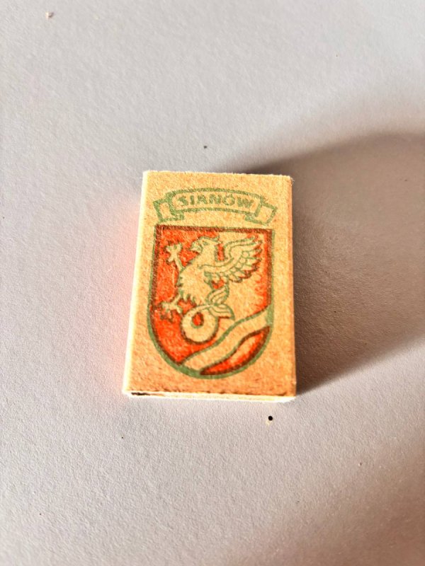 Pudelko zapalek sianów swietny stan PRL Vintage SZ