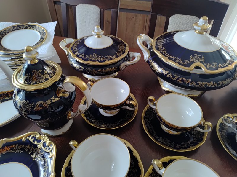 Zastawa serwis porcelanowy WEIMAR Echt Kobalt - 07 Zastawa serwis porcelanowy WEIMAR Echt Kobalt - 07