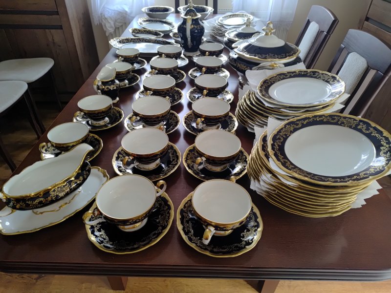 Zastawa serwis porcelanowy WEIMAR Echt Kobalt - 08 Zastawa serwis porcelanowy WEIMAR Echt Kobalt - 08