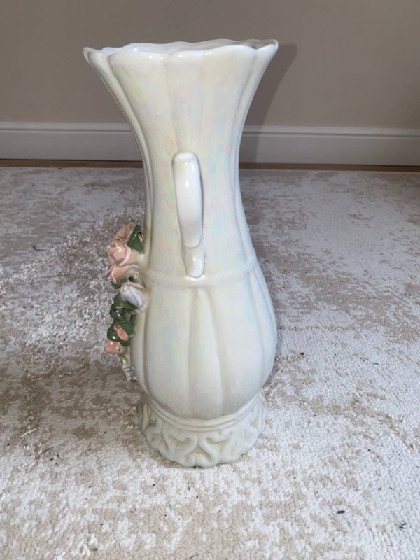 Zjawiskowy Wazon Porcelanowy Vintage z Różą - 04 Zjawiskowy Wazon Porcelanowy Vintage z Różą - 04