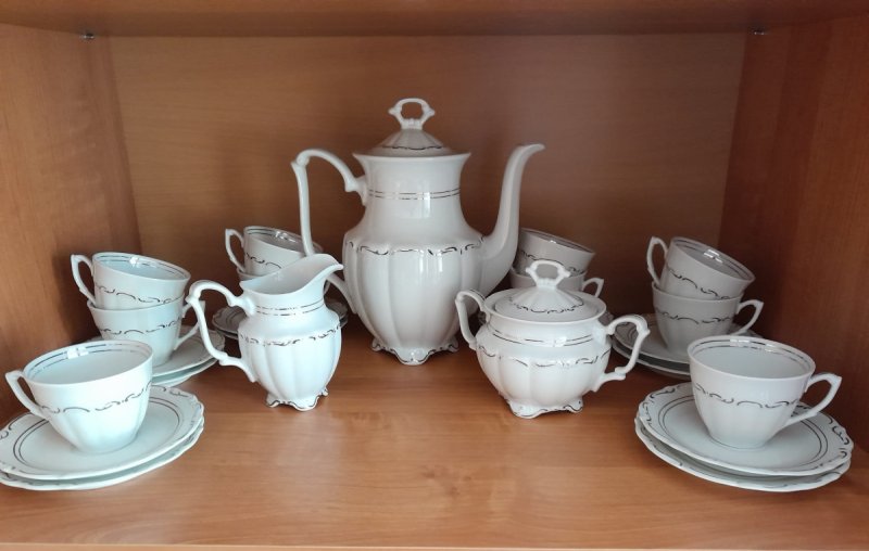 Serwis do kawy Wałbrzych wzór Maria Teresa