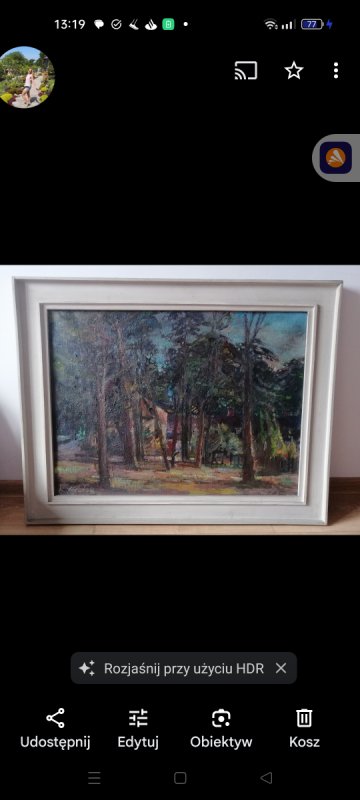 Obraz olejny Dworek Kazimierz Biskupi