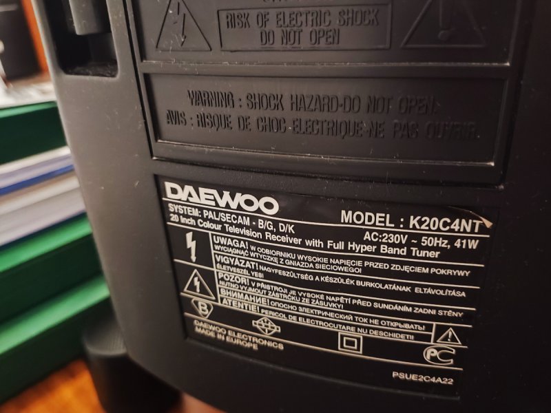 Sprzedam telewizor Daewoo model K20C4NT sprawny - 01 Sprzedam telewizor Daewoo model K20C4NT sprawny - 01