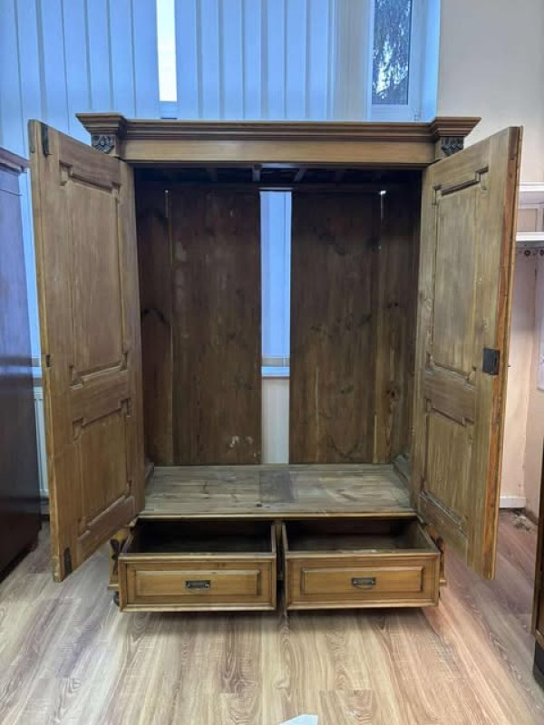 Stylowa, drewniana szafa stan dobry, solidne wyk - 02 Stylowa, drewniana szafa stan dobry, solidne wyk - 02