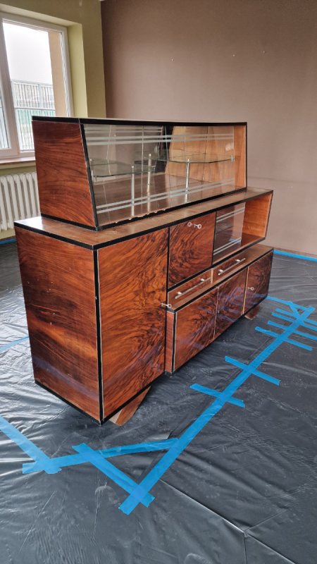 Kredens Meblościanka PRL lata 60 70 - 01 Kredens Meblościanka PRL lata 60 70 - 01