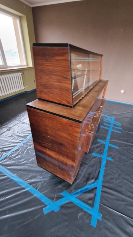 Kredens Meblościanka PRL lata 60 70 - 04 Kredens Meblościanka PRL lata 60 70 - 04