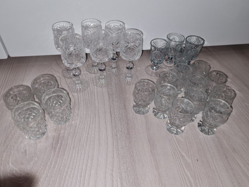 Kryształowe kieliszki