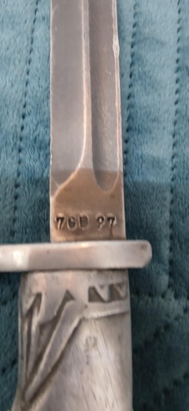 Kordzik Nóż Pruski z głową orła oraz krzyż żelazny - 03 Kordzik Nóż Pruski z głową orła oraz krzyż żelazny - 03