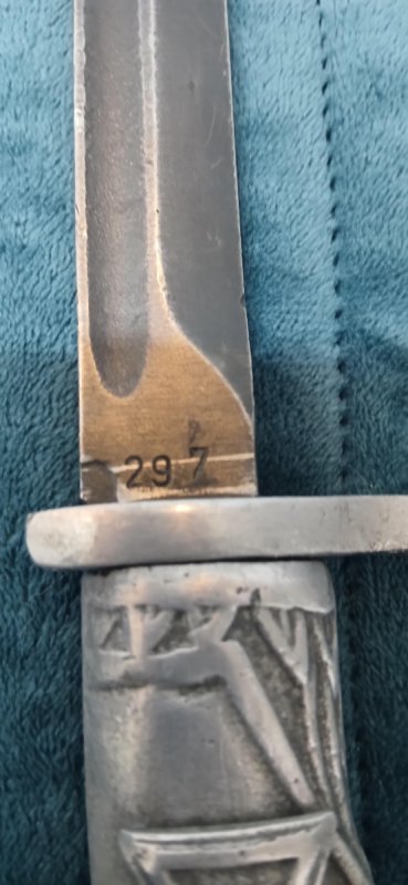 Kordzik Nóż Pruski z głową orła oraz krzyż żelazny - 04 Kordzik Nóż Pruski z głową orła oraz krzyż żelazny - 04