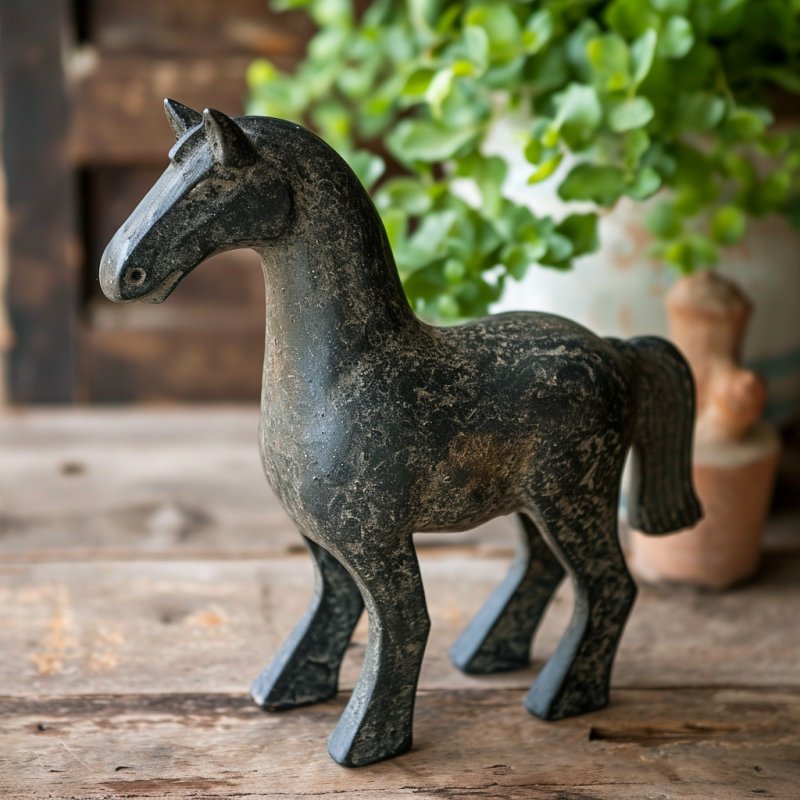 Figurka konia, żeliwna - 01 Figurka konia, żeliwna - 01