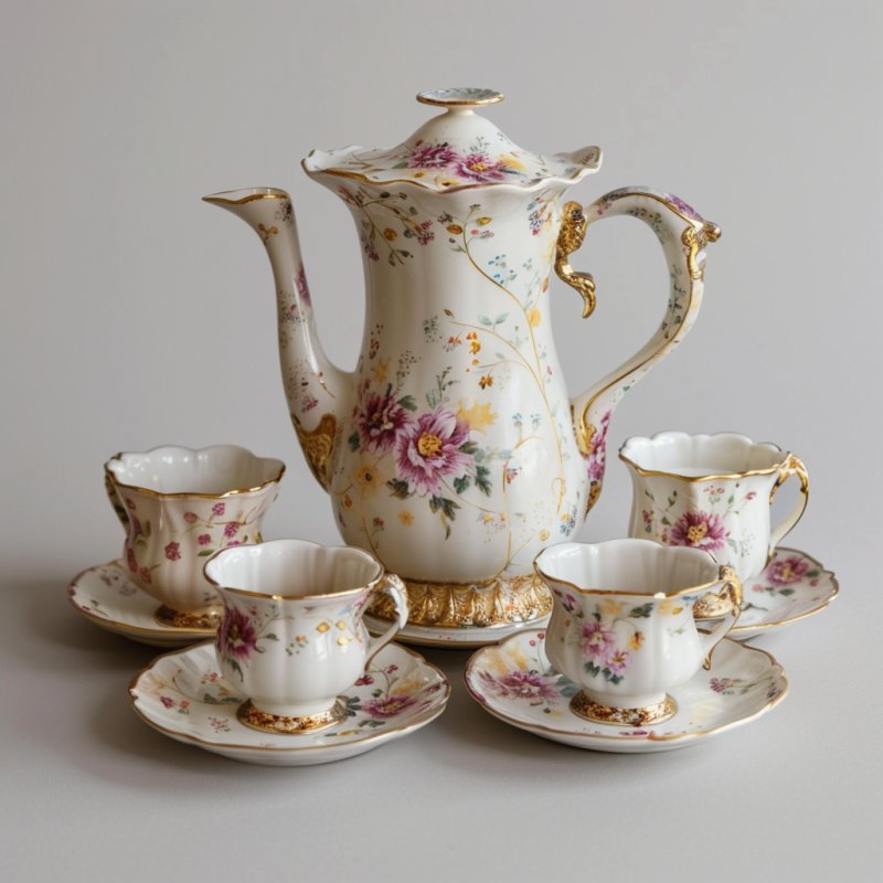 Ekskluzywny zestaw porcelanowy - 01