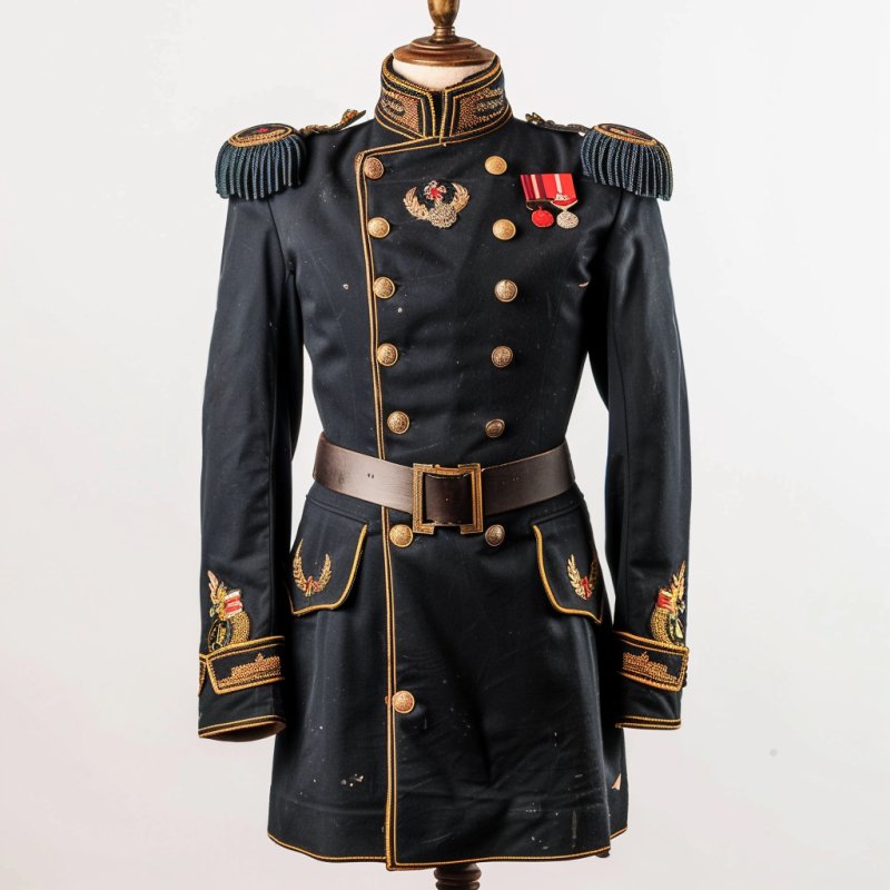 Ekskluzywny uniform oficerski z końca XIX wieku