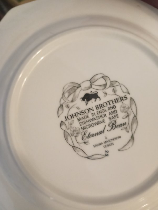 Talerzyki deserowe 10 szt angielska porcelana
