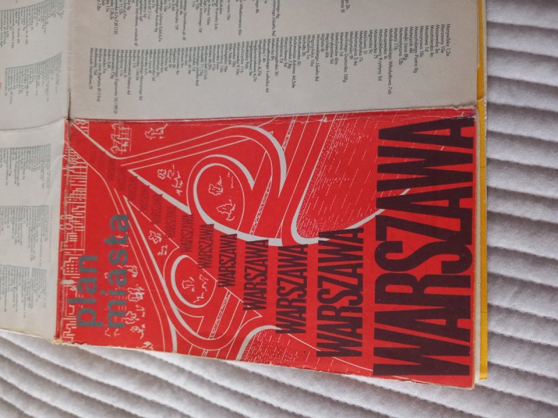 Plan miasta Warszawa