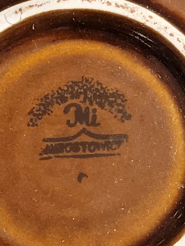 Patera Mirostowice PRL, lata 60/70, motyw drzewa,