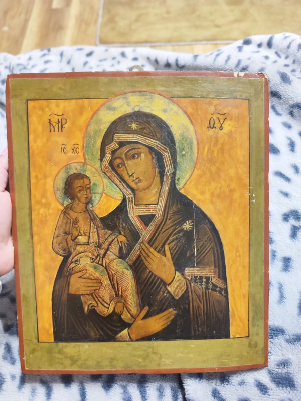 Sprzedam ikonę rosyjską Ikona rosyjska Matka Boska - 01