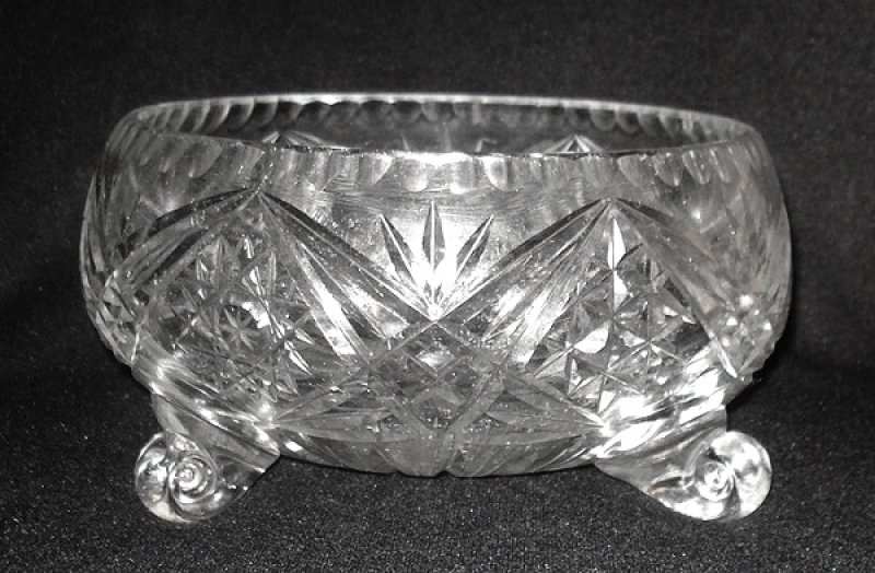 Kryształowa misa MISKA średnica 944g 15,5cm PRL - 01