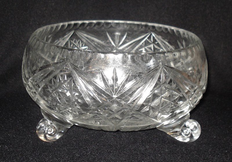 Kryształowa misa MISKA średnica 944g 15,5cm PRL - 02