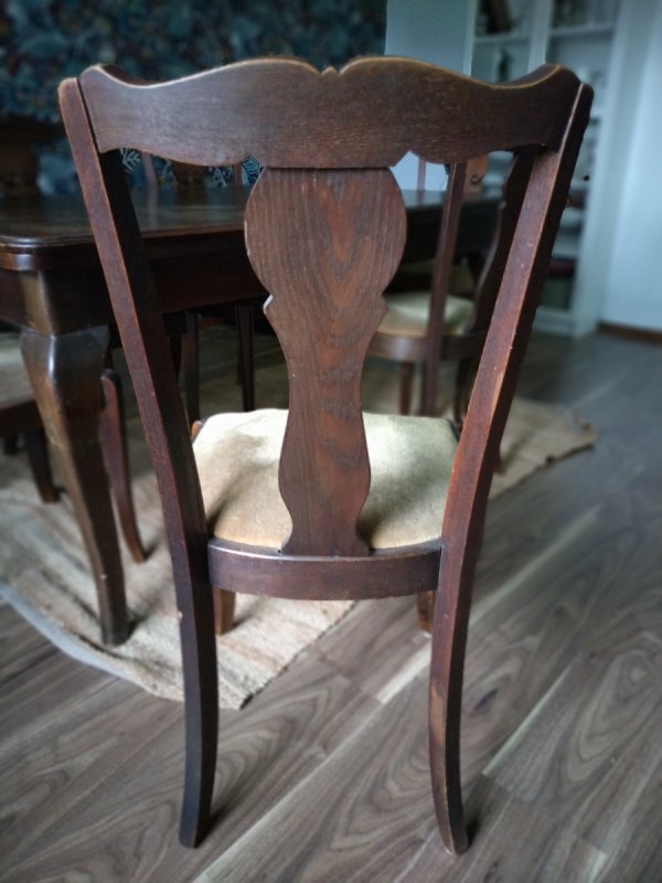 Stół rozkładany vintage + 6 krzeseł 250 cm - 06