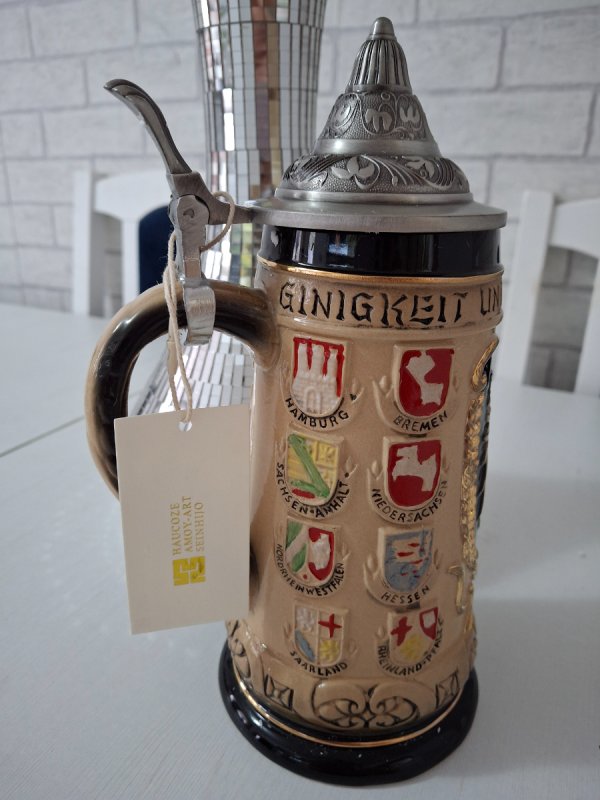 Kufel do piwa ceramiczny