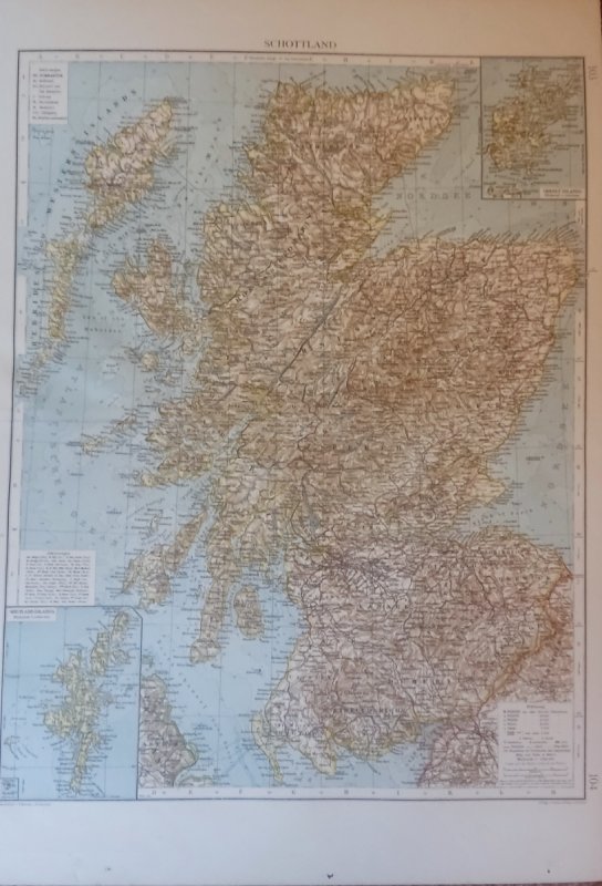 Mapa Szkocji