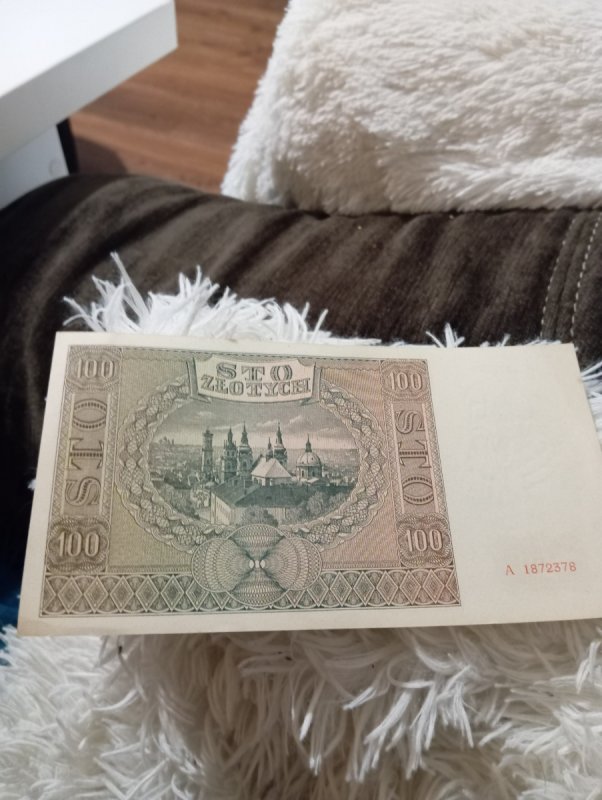 Banknot 100 zł z 1941 roku
