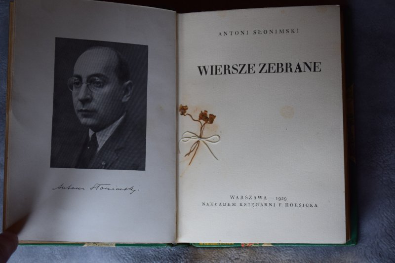Zbiór wierszy Antoniego Słonimskiego