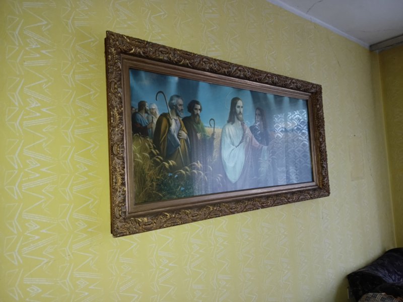 Obraz 120x60 z ramą drewnianą