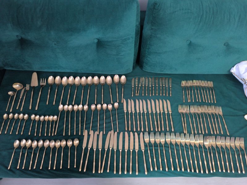 Sztućce styl bamboo
