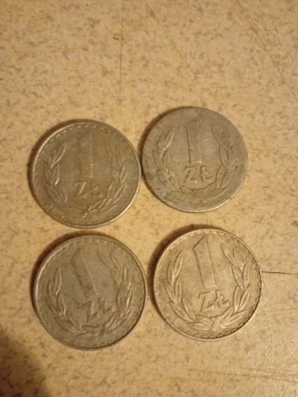 1 ZŁ z czasów PRL. Cztery sztuki