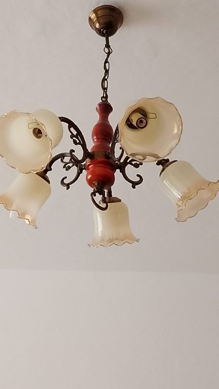 Żyrandol PRL/retro