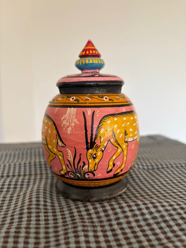 Drewniana szkatułka z Indii - 02