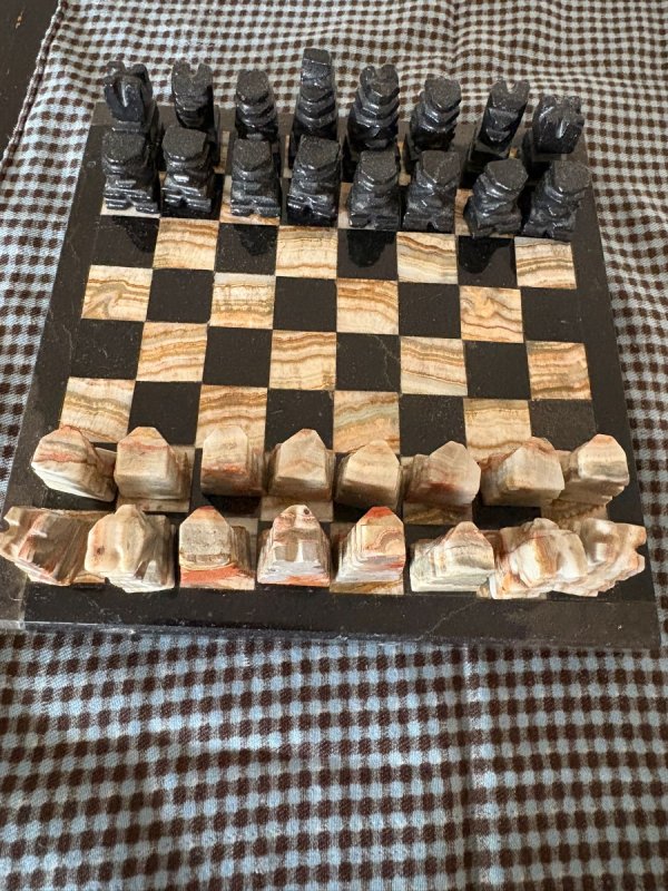 Meksykański zestaw szachowy z kamienia - 02
