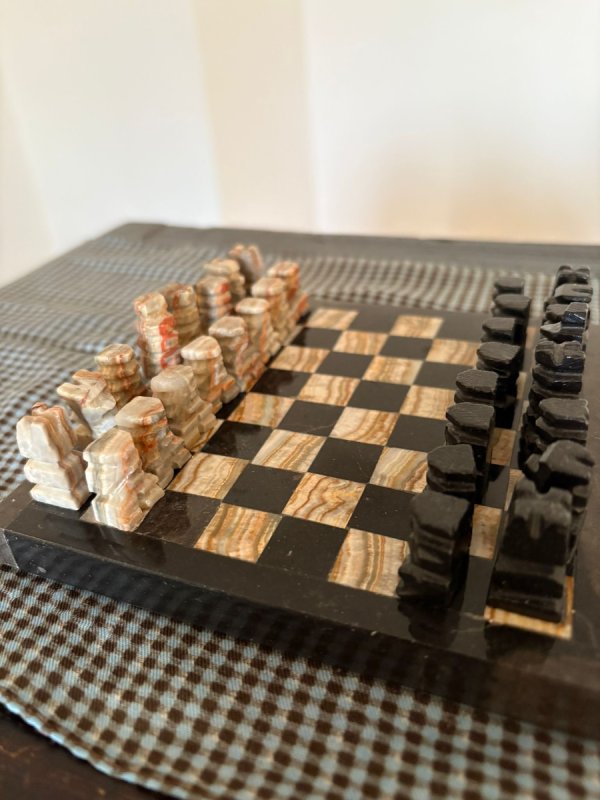 Meksykański zestaw szachowy z kamienia - 03
