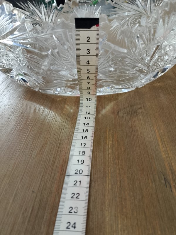 Kryształowa misa gondola, lata 70 - 01