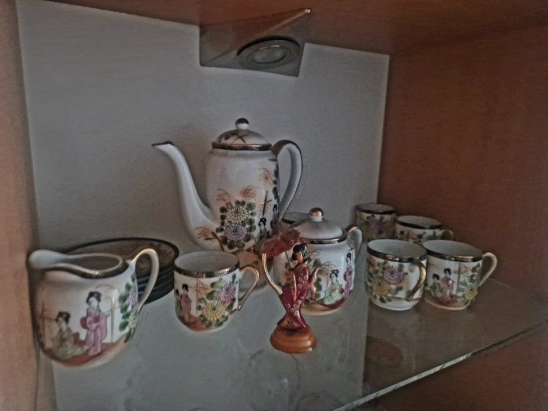 Serwis kawowy z japońskiej porcelany