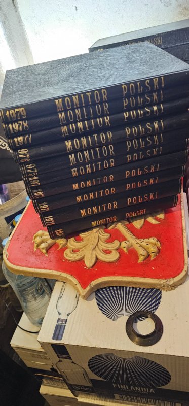 Zestaw oprawionych Dziennikow i Monitorow Polskich