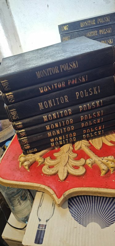 Zestaw oprawionych Dziennikow i Monitorow Polskich - 01