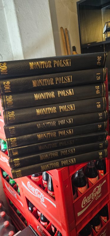 Zestaw oprawionych Dziennikow i Monitorow Polskich - 02