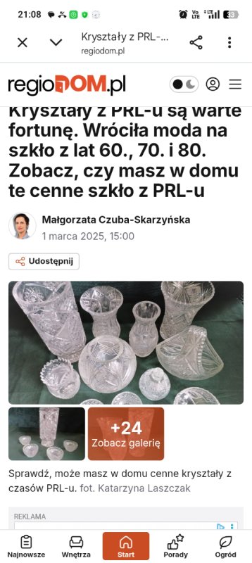 Porcelana i kryształy