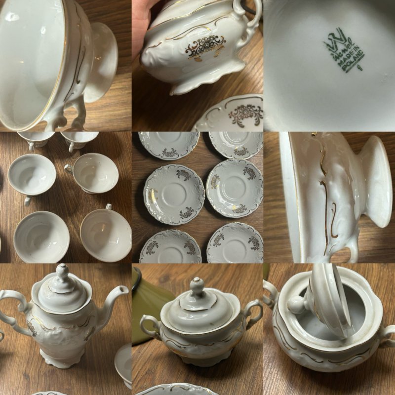 Zestaw do kawy lub herbaty porcelana