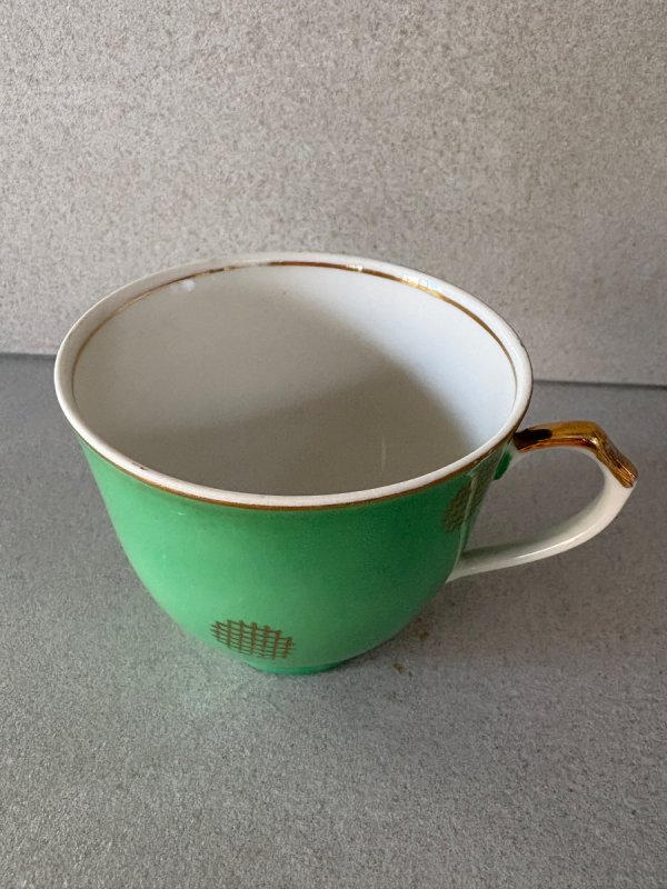 Ćmielów zestaw filiżanka, talerzyk i spodek - 04