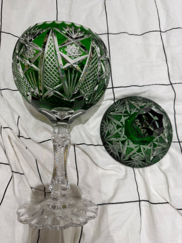 Szmaragdowa Bomboniera Kryształowa NACHTMANN