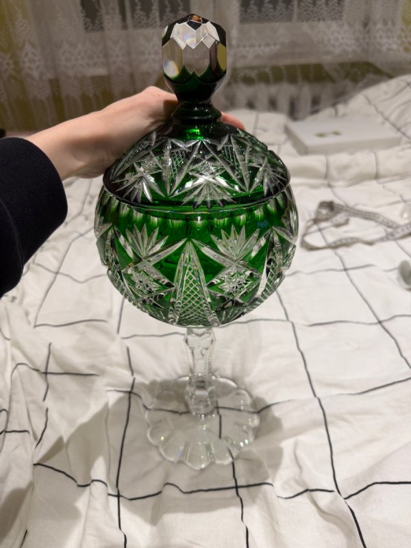 Szmaragdowa Bomboniera Kryształowa NACHTMANN - 02 Szmaragdowa Bomboniera Kryształowa NACHTMANN - 02