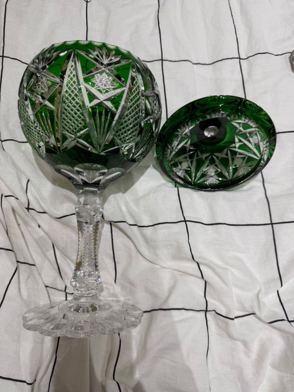 Szmaragdowa Bomboniera Kryształowa NACHTMANN - 03 Szmaragdowa Bomboniera Kryształowa NACHTMANN - 03