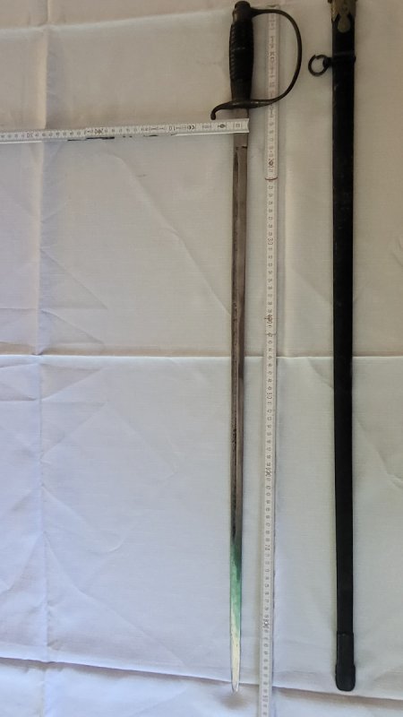 Szpada dworska/urzędnicza z pochwą