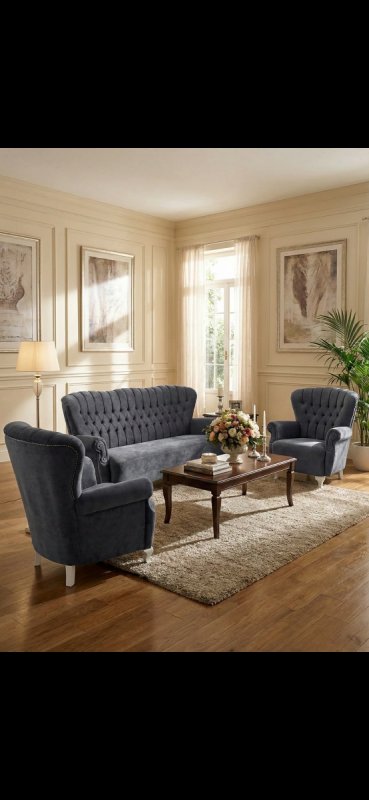 Komplet wypoczynkowy sofa + 2 fotele